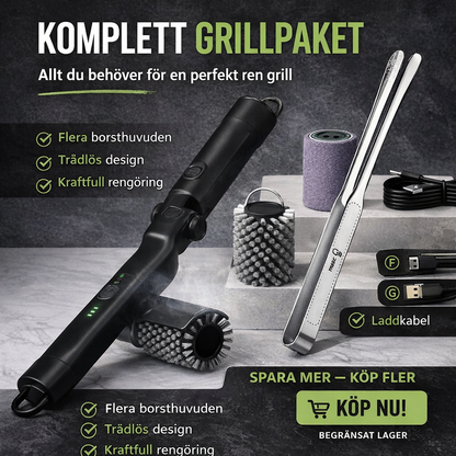 Grillrens pro™ | Trådlös elektrisk grillrengörare