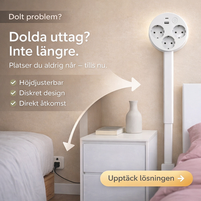 UttagsFlex™ | Enkel åtkomst till dolda eluttag
