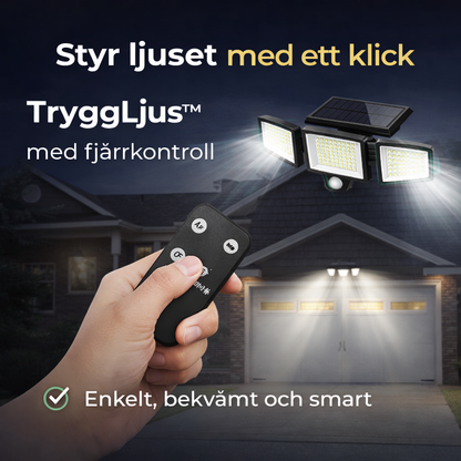 TryggLjus™ | LED-vägglampa för utomhusbruk med rörelsesensor