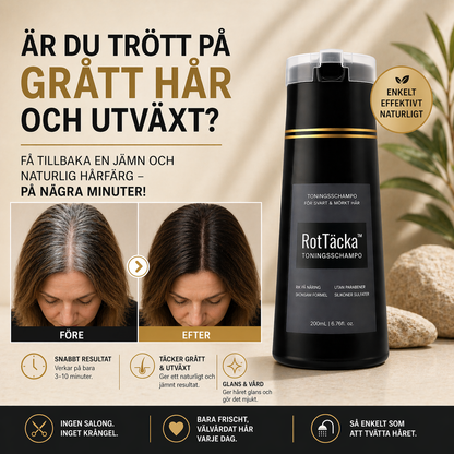 RotTäcka™ | Färgschampo helt fritt från ammoniak, väteperoxid och PPD