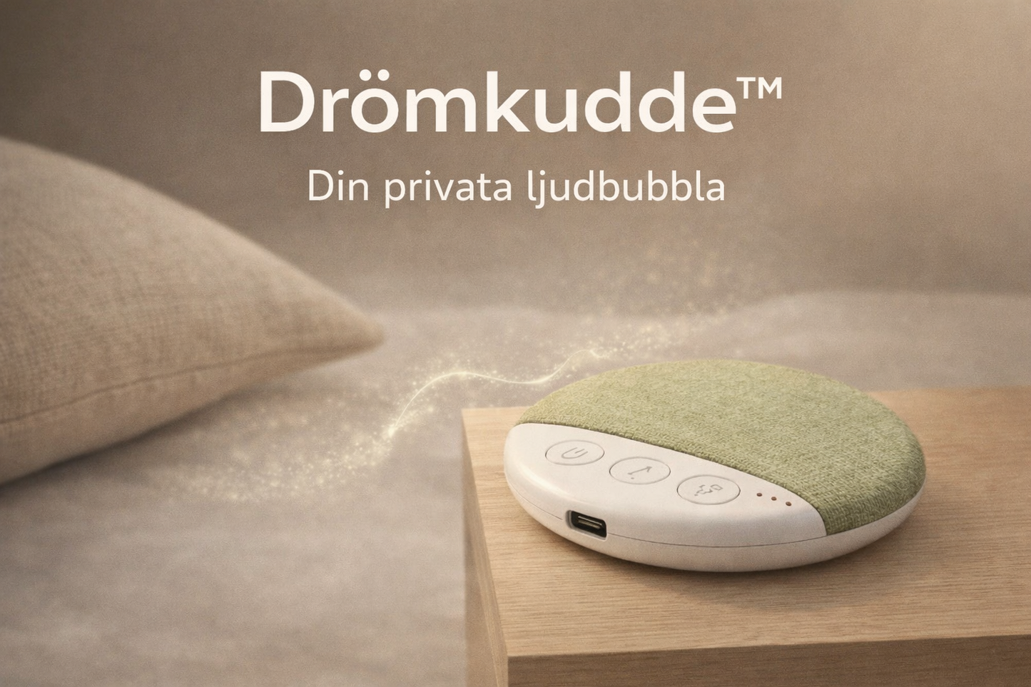 Drömkudde™ | Få ljudet precis under huvudet – utan obehag