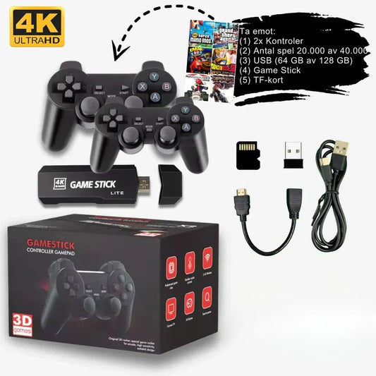 Nineties kontroller™ | Återupplev din barndom med tusentals klassiska spel, inga nedladdningar krävs, bara anslut och spela!